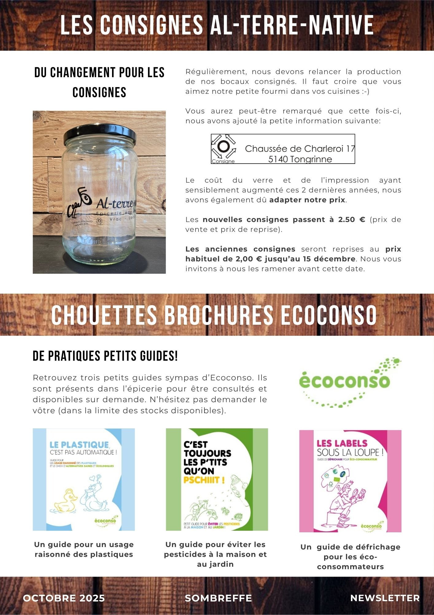 Newslettre octobre 2